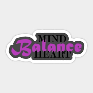 Balance Mind and Heart Sticker